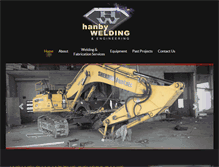 Tablet Screenshot of hanbywelding.com.au